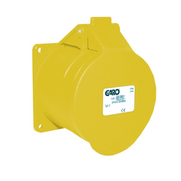 Paneelin ulostulo Garo UI 316-4 S IP44, 4-napainen, 16A Keltainen, 4 h