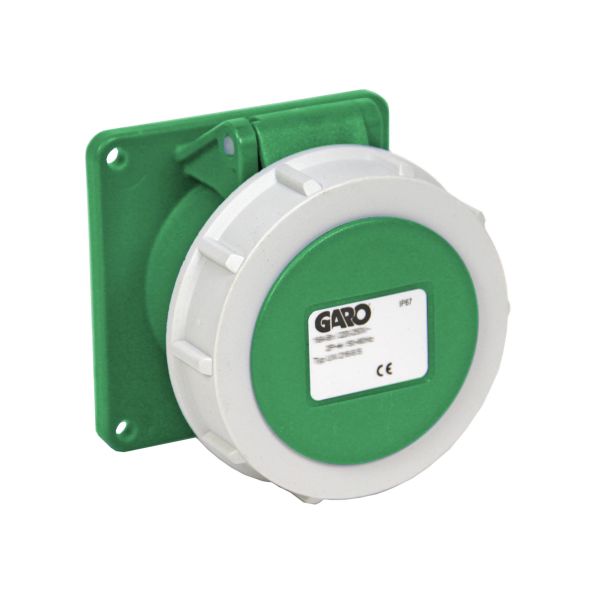 Paneluttak Garo UIV 316-2 S IP67, 4-polet, 16 A Grønn, 2 h