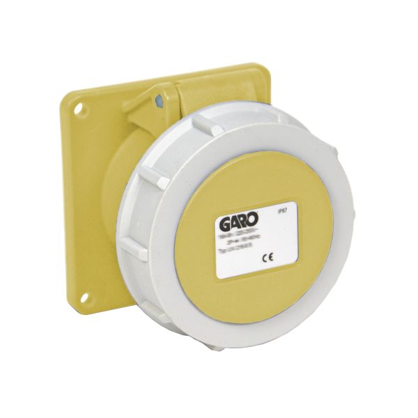 Paneluttag Garo UIV 316-4 S IP67, 4-polig, 16A Gul, 4 h