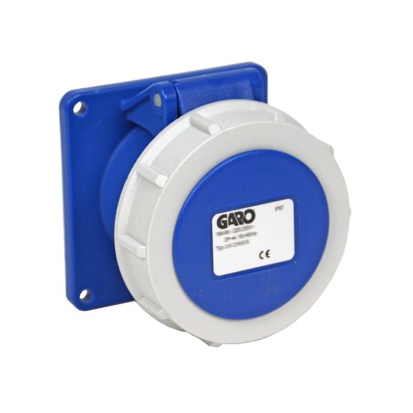 Paneluttak Garo UIV 316-9 S IP67, 4-polet, 16 A Blå, 9 h