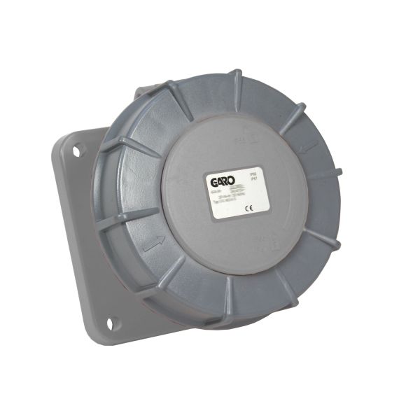 Paneluttag Garo UIV 263-12 S IP67, 3-polig, 63A Grå, 12 h