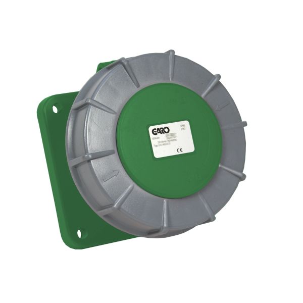Paneelin ulostulo Garo UIV 3125-10 S IP67, 4-napainen, 125A Vihreä, 10 h