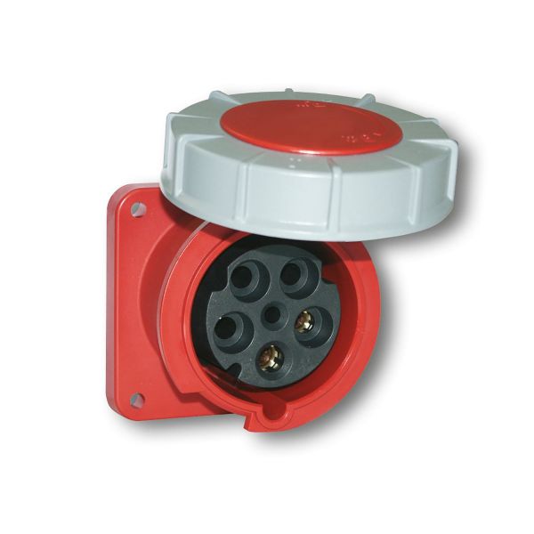 Paneelin ulostulo Garo UIV 4125-6 S IP67, 5-napainen, 125A Punainen, 6 h