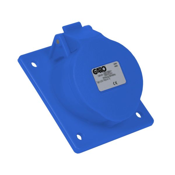 Paneluttak Garo UIS 216-6 S IP44, 3-polet, 16 A, skrå Blå, 6 h