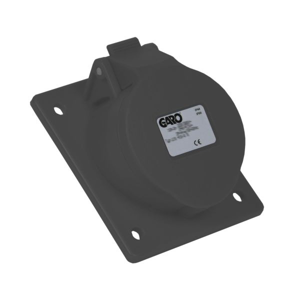 Paneelin ulostulo Garo UIS 232-7 S IP44, 3-napainen, 32A, viisto Musta, 7 h