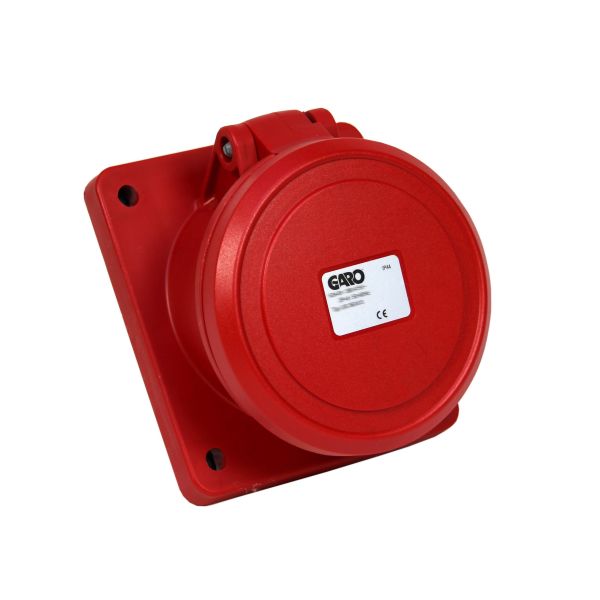 Paneelin ulostulo Garo UIS 263-9 S IP44, 3-napainen, 63A, viisto Punainen, 9 h