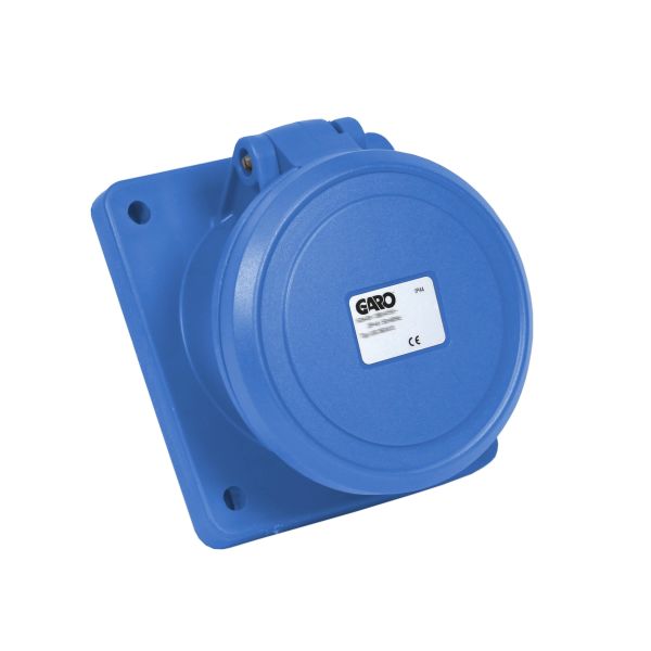 Paneelin ulostulo Garo UIS 363-9 S IP44, 4-napainen, 63A, viisto Sininen, 9 h