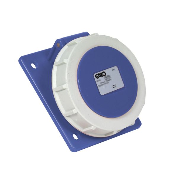 Paneluttag Garo UISV 316-9 S IP67, 4-polig, 16A, sned Blå, 9 h