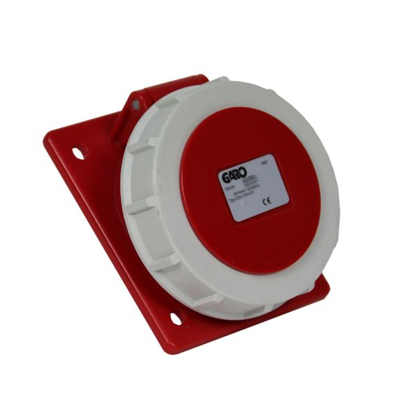 Paneelin ulostulo Garo UISV 332-11 S IP67, 4-napainen, 32A, viisto Punainen, 11 h