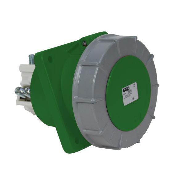 Paneelin ulostulo Garo UISV 3125-10 S IP67, 4-napainen, 125A, viisto Vihreä, 10 h