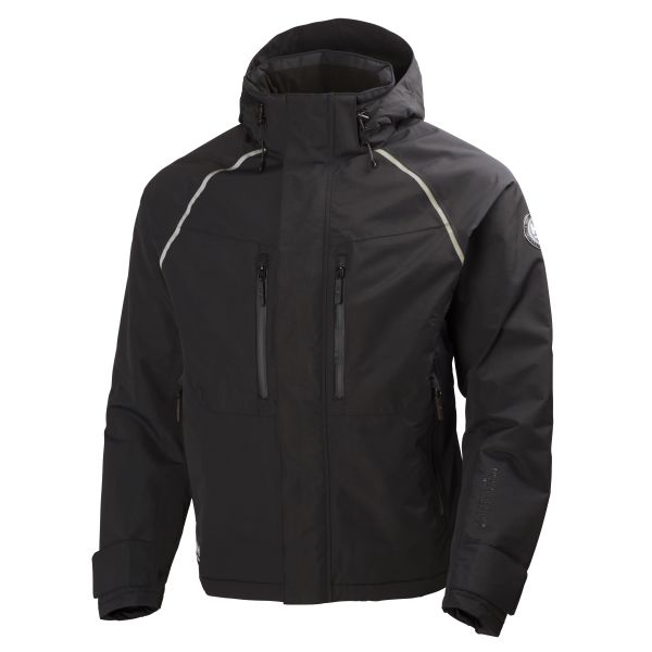 Skalljakke Helly Hansen Workwear Helly Tech Arctic svart, vann- og vindtett L