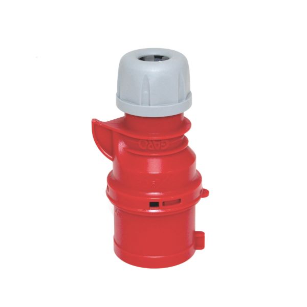 Støpsel Garo P 432-11 Q IP44, 5-polet 32 A, Quick Rød, 11 h