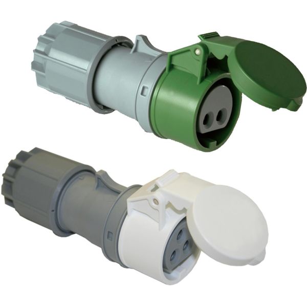 Skarvuttag Garo SK 232-10 S 2-polig, 32A, för klenspänning Grå