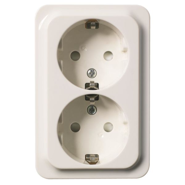 Veggkontakt Schneider Electric 183468100 2-veis, jordet, hurtigtilkobling 