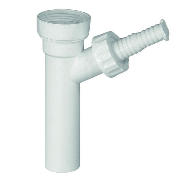 Tilslutning af vaskemaskine Geberit 8077137 32 mm, med slangenippel og overgang 