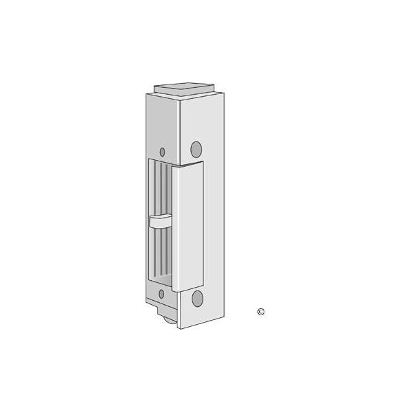 Endeplate ASSA Solid 14 24 V, vriderfalle i stål Rettvendt