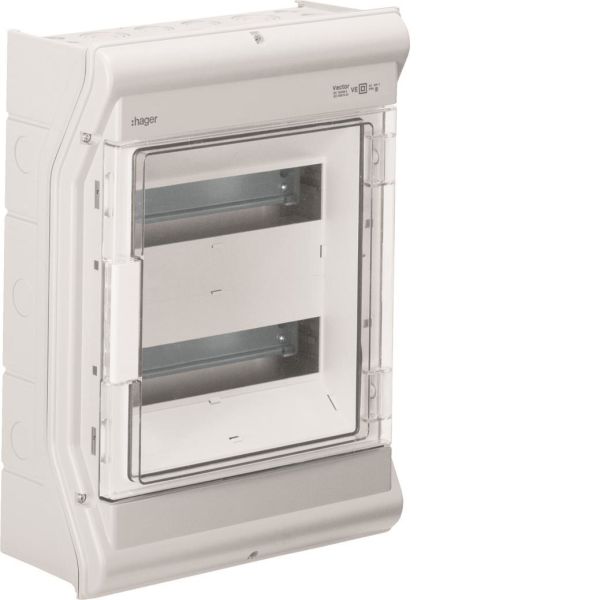 Kotelointi Hager VE212PN ulkotiloihin, IP65 2 x 12 moduulia
