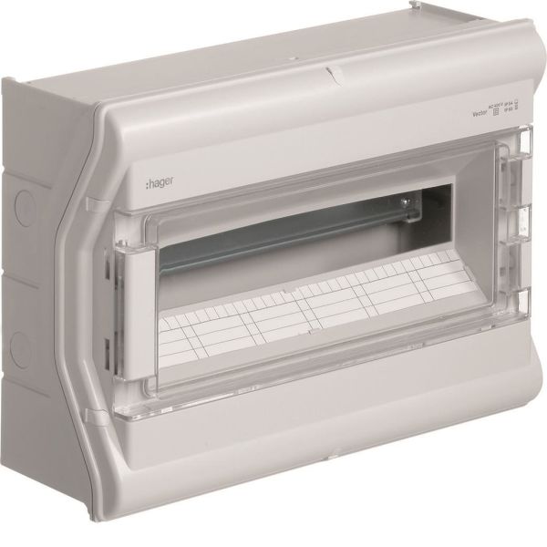 Kotelointi Hager VE118PN ulkotiloihin, IP65 1 x 18 moduulia