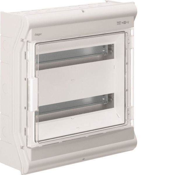 Kotelointi Hager VE218PN ulkotiloihin, IP65 2 x 18 moduulia