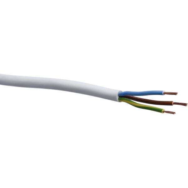 Kabel Gelia 4014103212 SKK 3G0,75, hvit 5 m