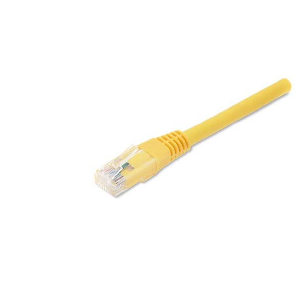 Patch-kaapeli Eurolan 21D-U6-0EYLX 2 x RJ45 UTP, ristikkäinen, keltainen 0,5 m Keltainen