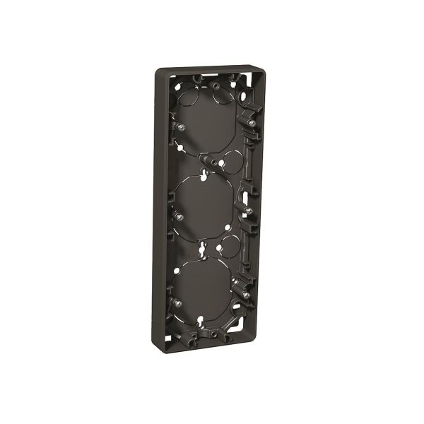 Forhøyningsramme Schneider Electric Exxact Antrasitt, 21 mm 3 rom