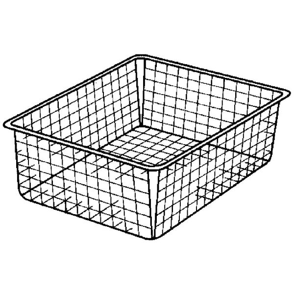 Trådkurv Elfa 145310 Udtrækkelig, hvid 527x427x285 mm