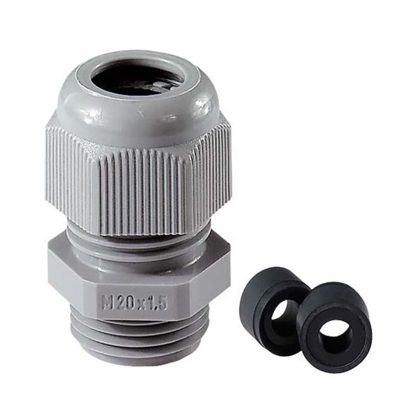 Ruuvattava liitin Rutab 1476175 tummanharmaa M40, 16-28 mm