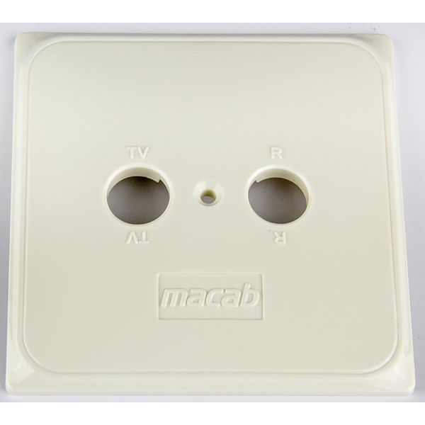 Täcklock Macab 544150 för standarduttag, 85 x 85 mm 