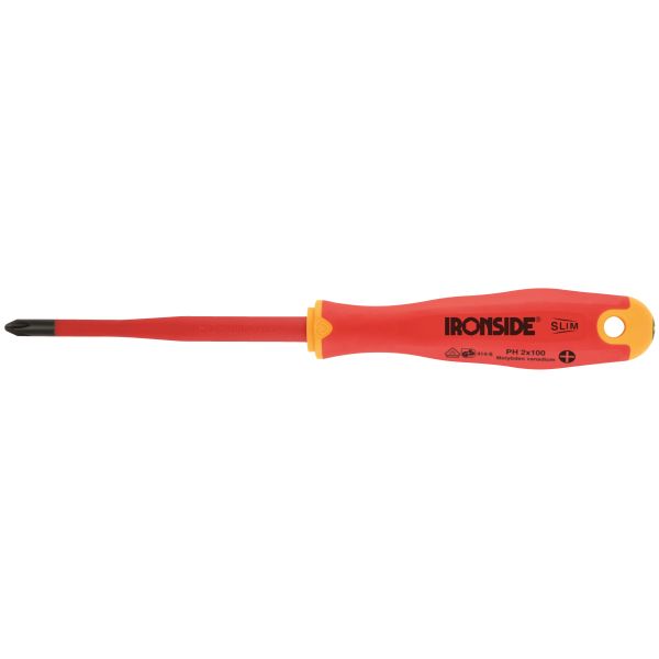 Elektriker mejsel Ironside 100627 PH, 2-comp, 1000V PH1x80 mm