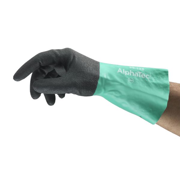 Kemikaliehandske Ansell AlphaTec 58-128 nitril, tandtråd 7