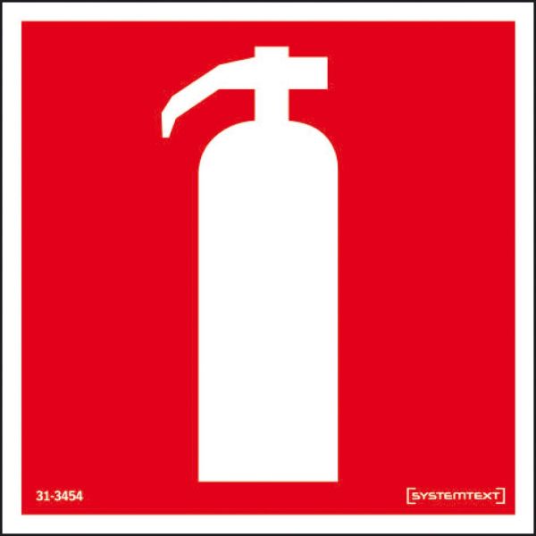 Brandskilt Systemtext 313454  