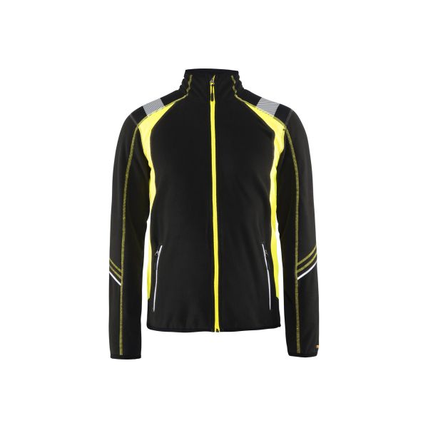 Fleecetakki Blåkläder 499310109933XXXL musta/huomiokeltainen Koko XXXL