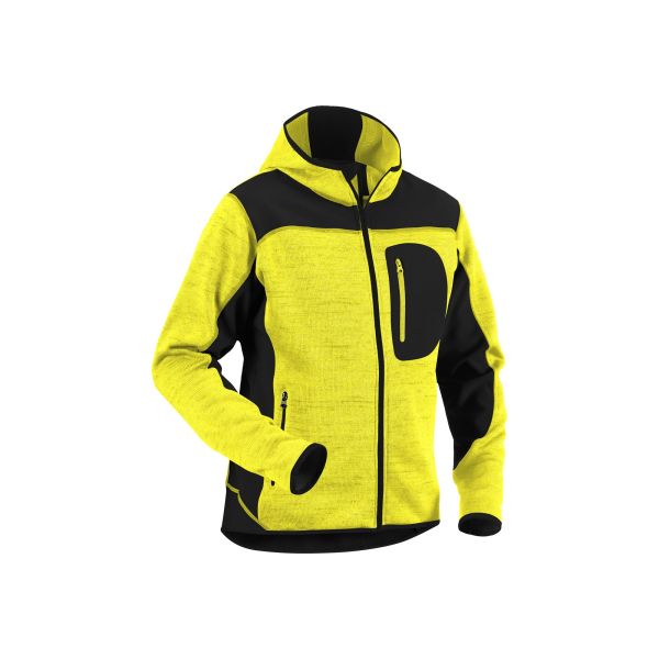 Takki Blåkläder 493021173399XXXL huomiokeltainen/musta, neulosta Huomiokeltainen/Musta XXXL