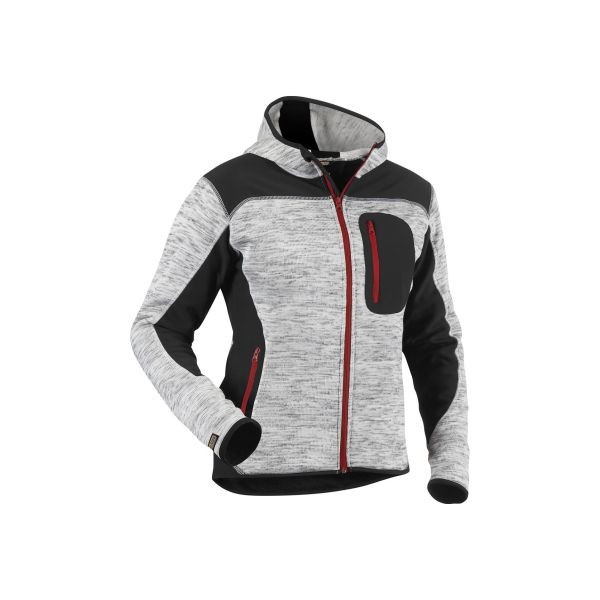 Takki Blåkläder 493121179099XXXL naiset, harmaameleerattu/musta, neulosta Koko XXXL