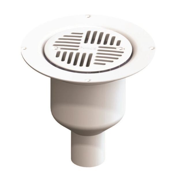 Gulvafløb Purus Mini-Brage 130 mm, bundudgang 