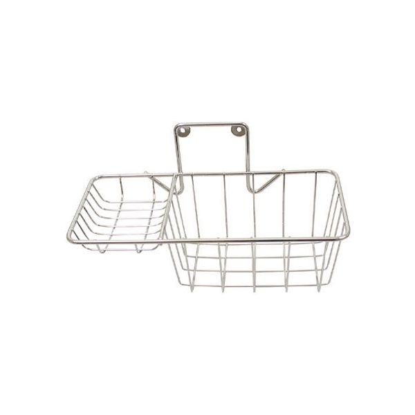 Brusekurv Habo 2184 134 x 305 mm, hvidlakeret 