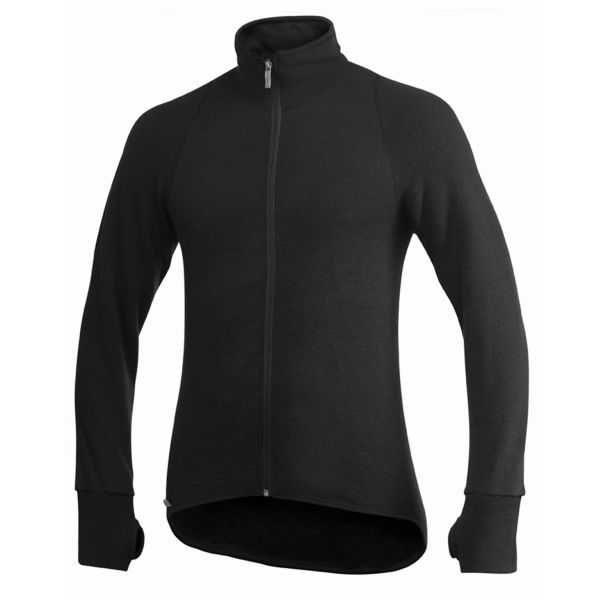 Sweater Woolpower Full zip jacket 400 sort XL