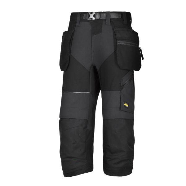 Piratbukser Snickers Workwear 6905 FlexiWork  Sort