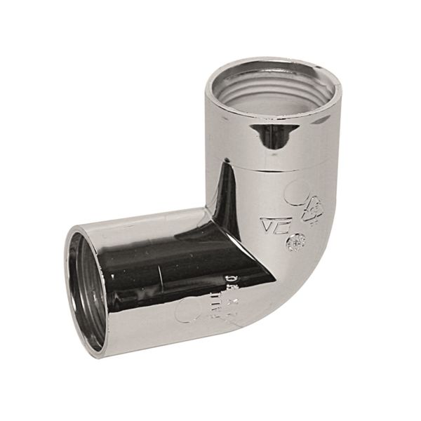 Bøjning Faluplast 2910375 90°, forkromet 32 mm