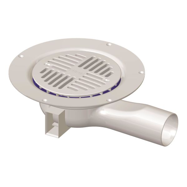 Gulvafløb Purus MiniMax 7113764 130 mm, sideudgang 