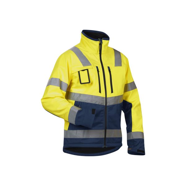 Softshelljacka Blåkläder 490025173389L varselgul/marinblå, varseljacka Varselgul/Marinblå Stl L