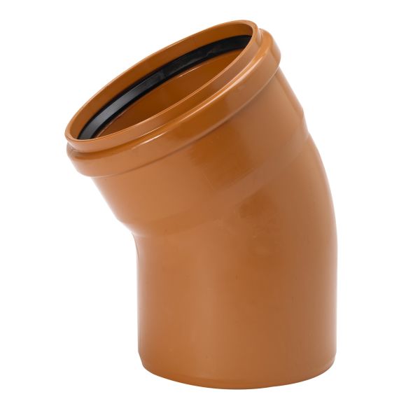 Bøjning Uponor 3002071101 30°, PVC, 110 mm 