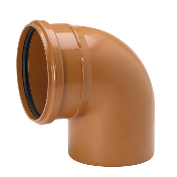 Bøjning Uponor 3002071141 90°, PVC, 110 mm 