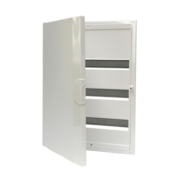 Sentralapparat Garo NIM 60-3U innfelt montering, hvitt stål 60 moduler, 3 rader