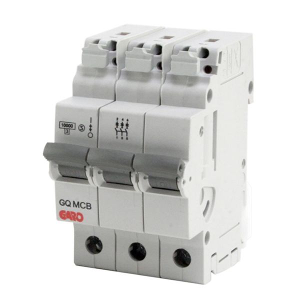 Miniatyrbryter Garo MCB GQ C310 3-polet, C-karakteristikk 10 A