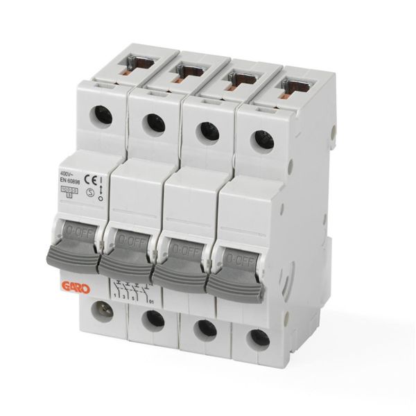 Automaattisulake Garo MCB GS B416 4-napainen, 10 kA, B 16 A
