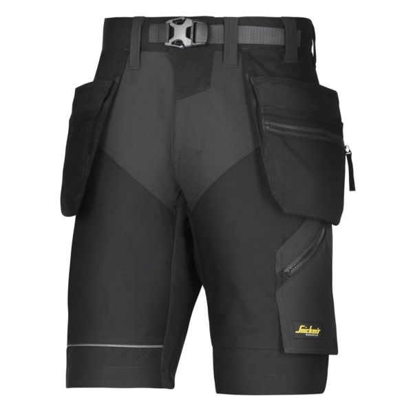 Håndværkershorts Snickers Workwear 6904 FlexiWork  Sort Str. 54