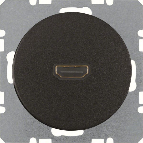 HDMI-pistorasia Hager 3315422045 R.1/R.3 Musta
