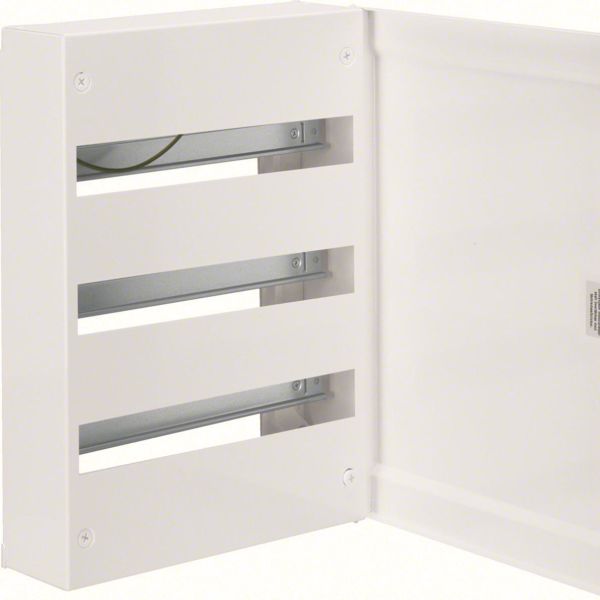 Vakiokotelo Hager GD318N 18 moduulia/rivi, pinta-asennus, metallilevy 3 riviä
